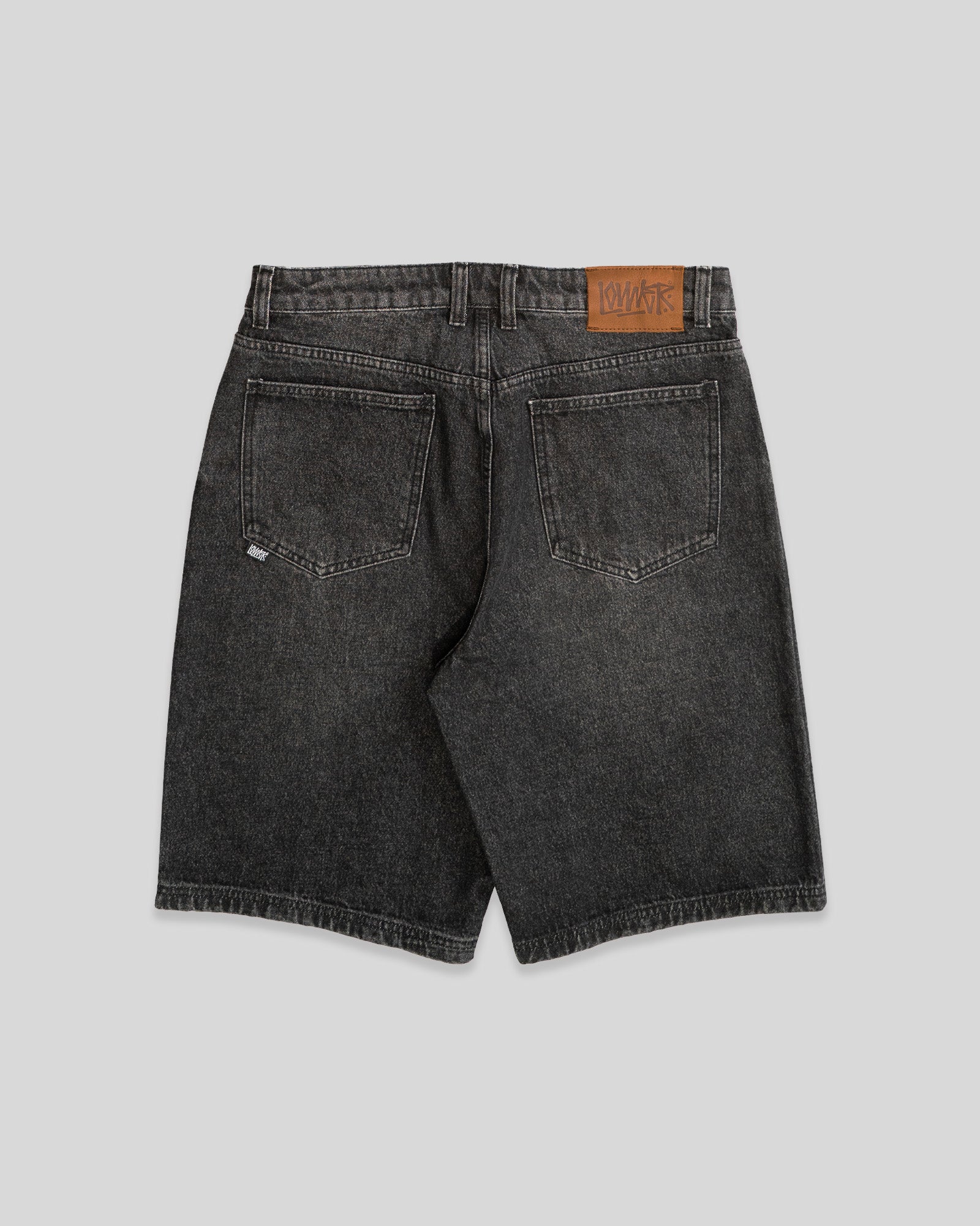 Baggy Denim Shorts - Cleansed Black
