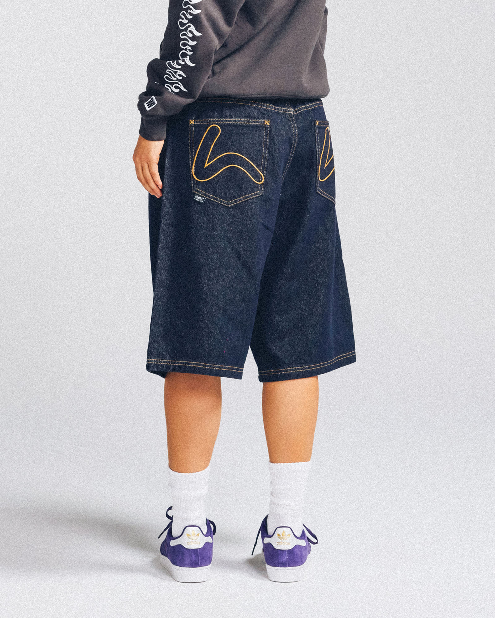 Baggy Denim Short - L