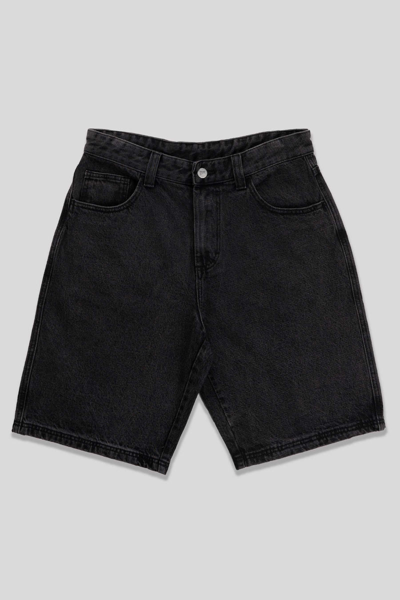 Baggy Denim Short - Leather Patch – LOWER®
